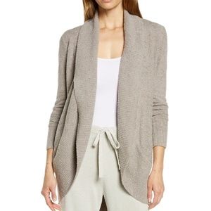 Barefoot‎ Dreams Womens Beige Shawl Collar Open-front Soft Girl Cardigan XS/S
